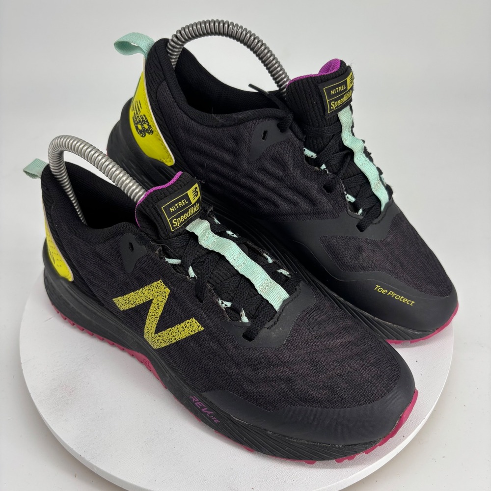 New Balance Nitrel V3 Trail Running Shoes Womens 7 Black WTNTRLP3 All Terrain